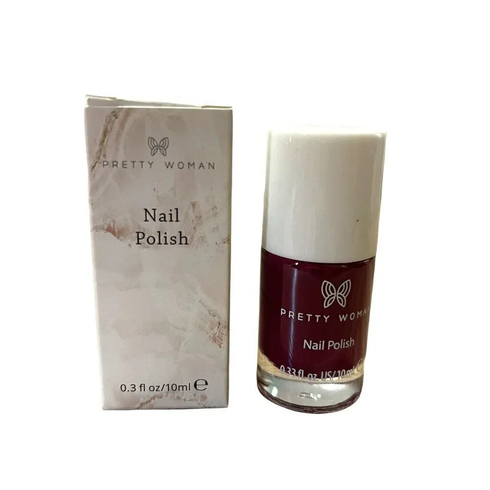 Pretty Woman BNIB Deep Red Burgundy Dont Be Jelly Cruelty-Free Vegan Nail Polish
